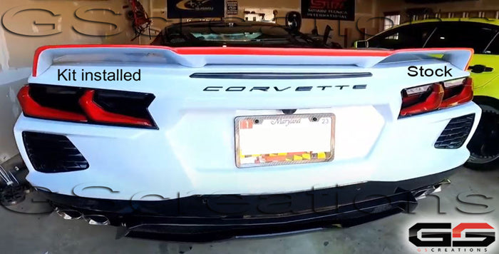 C8 Stingray smoked tail lights